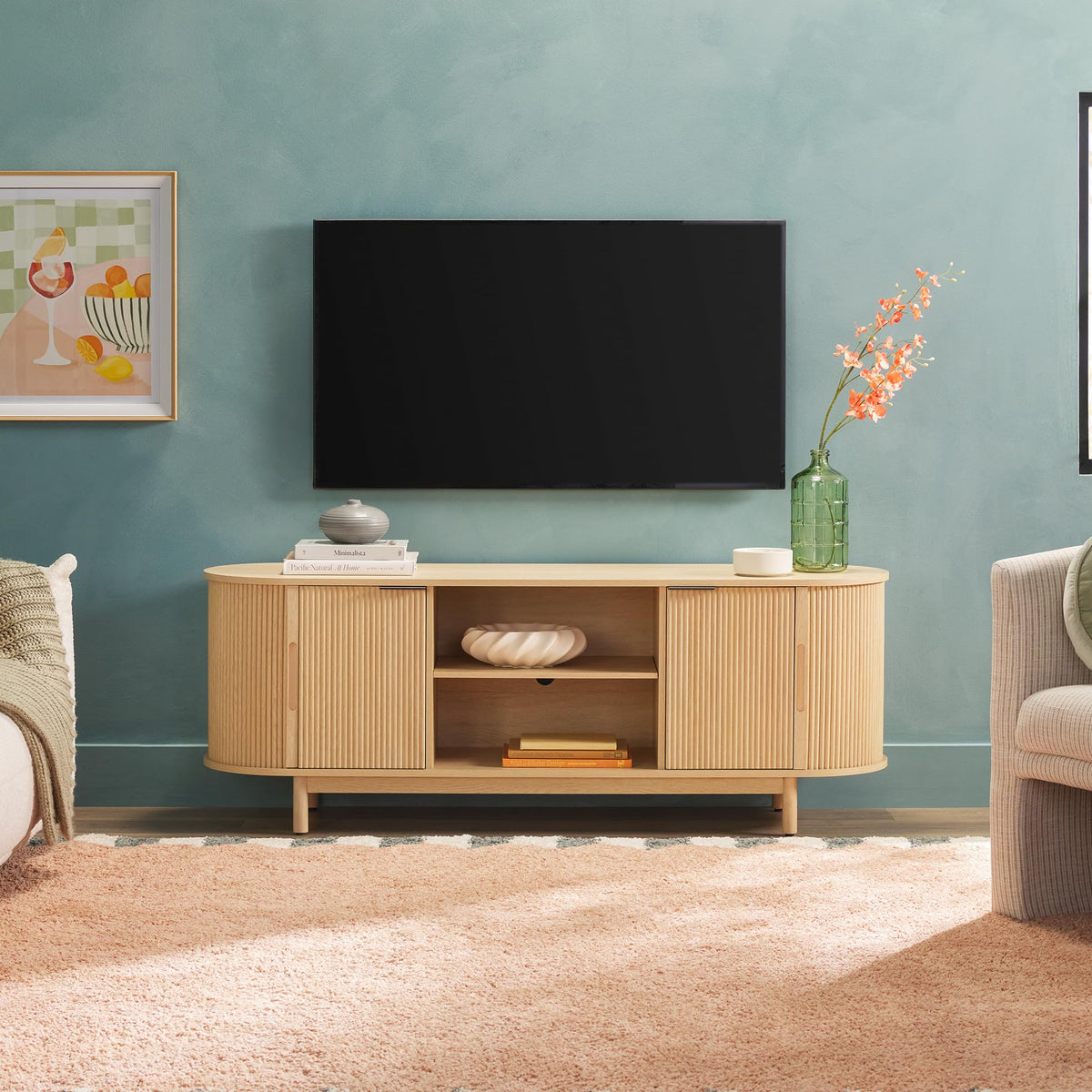 Coastal Oak 60 Inch TV Stand W191186