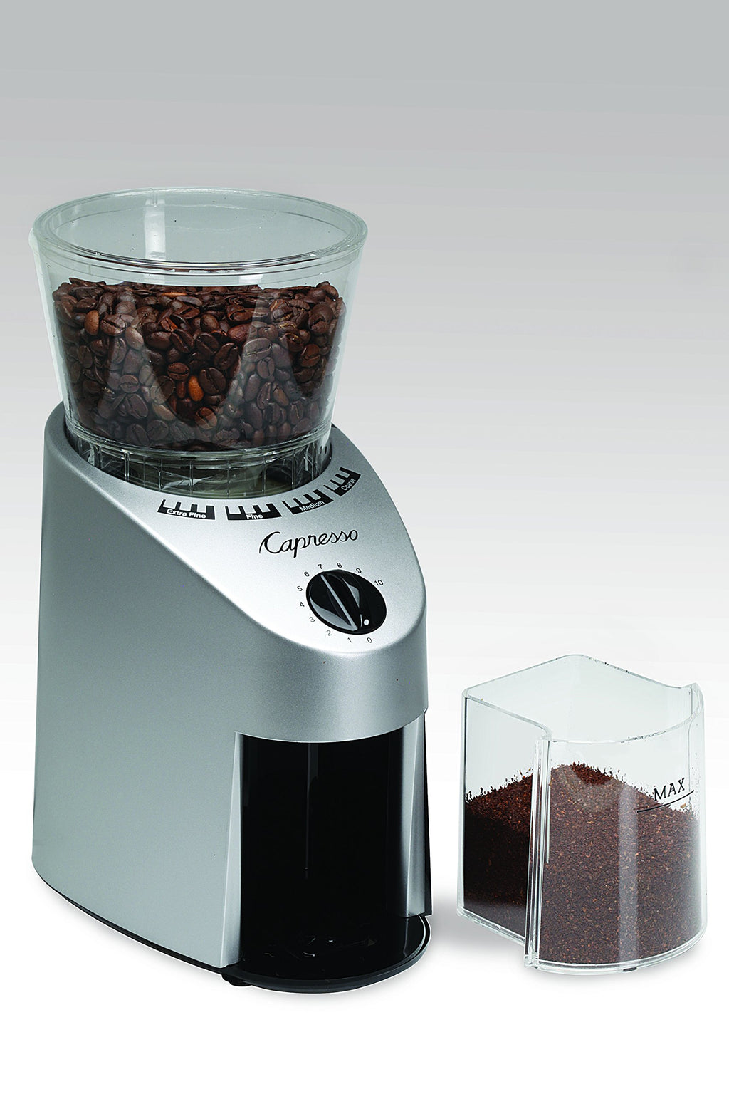 Conical Burr Grinder, Brushed Silver A58683