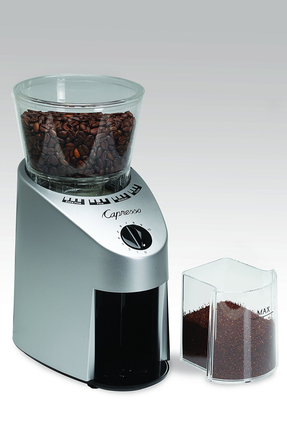 Conical Burr Grinder, Brushed Silver A58683