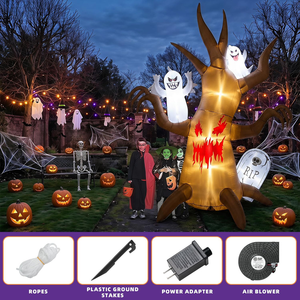 8FT Halloween Inflatable Tree Yard Decor D987