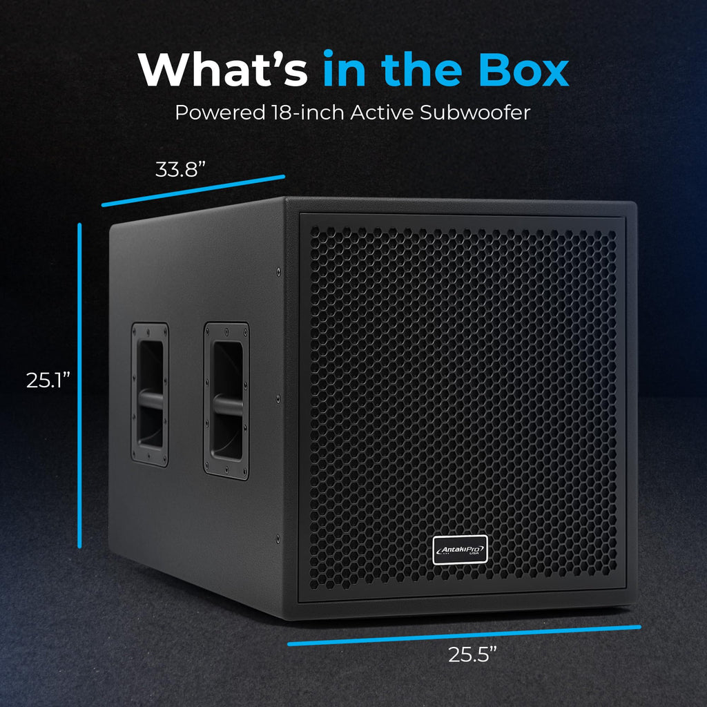 18-Inch Powered Active Subwoofer 2000W Q78882