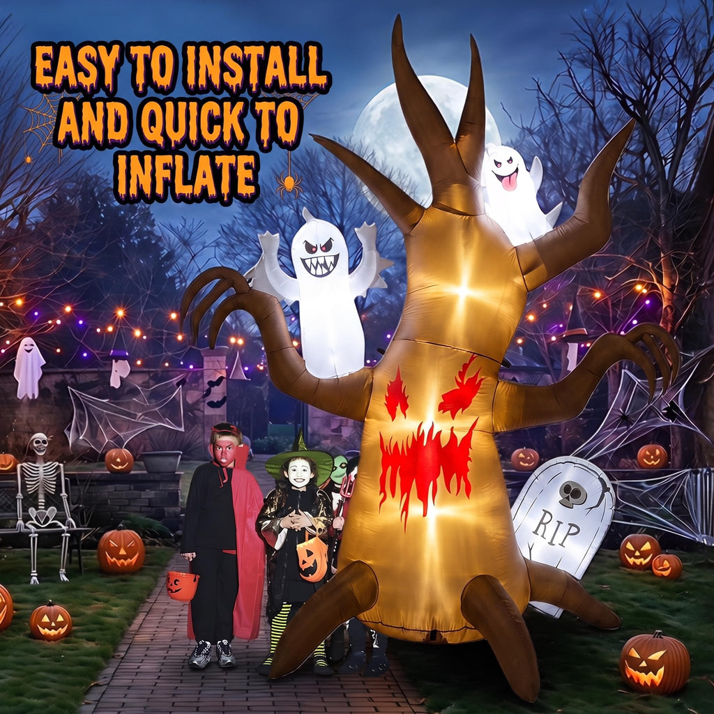 8FT Halloween Inflatable Tree Yard Decor D987