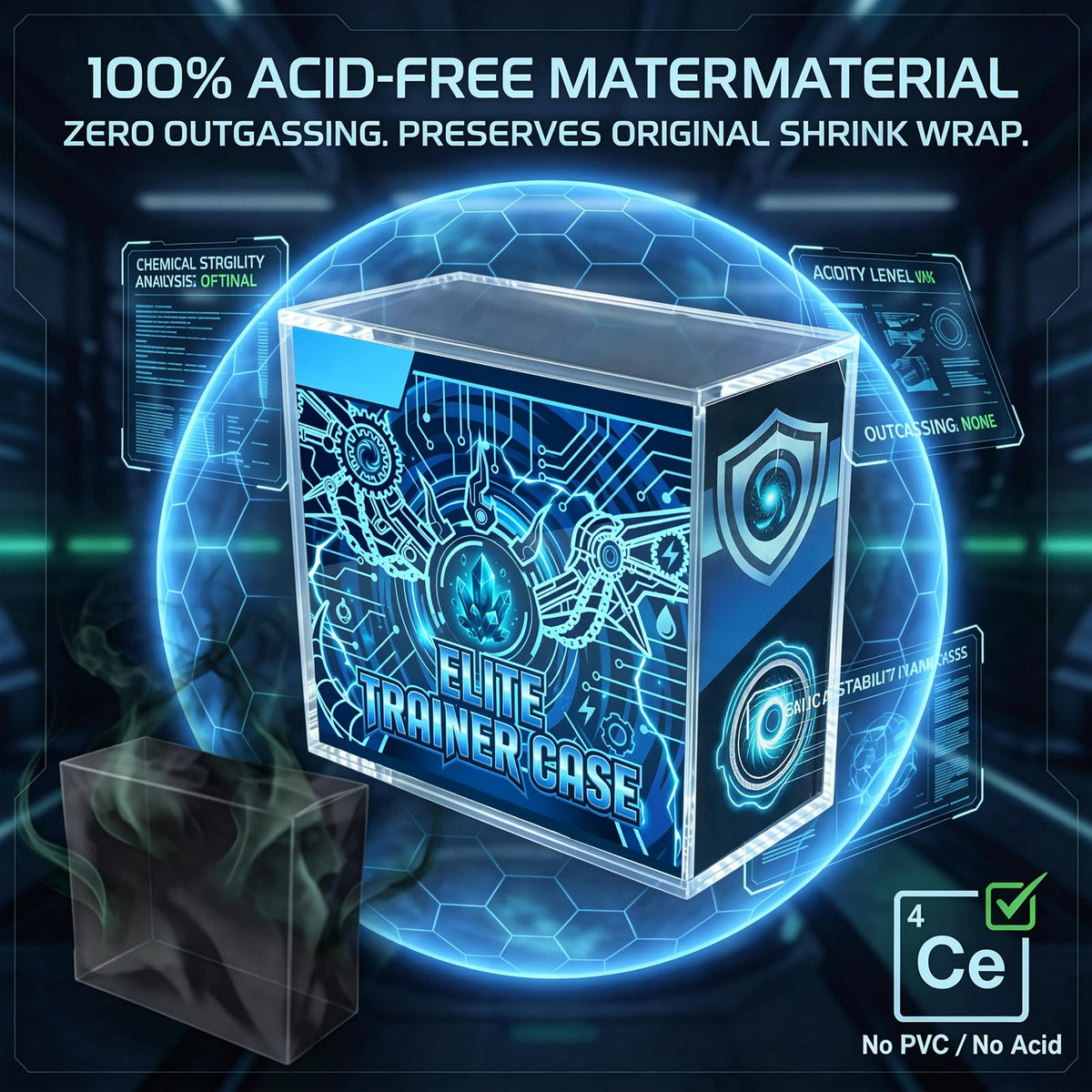 Acrylic Case, 1 Pack, Smooth Sliding Lid I454