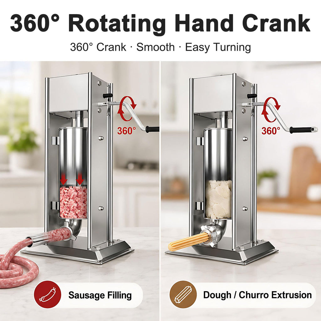 Stainless Steel Vertical Sausage Filler & Churro Press Q23380