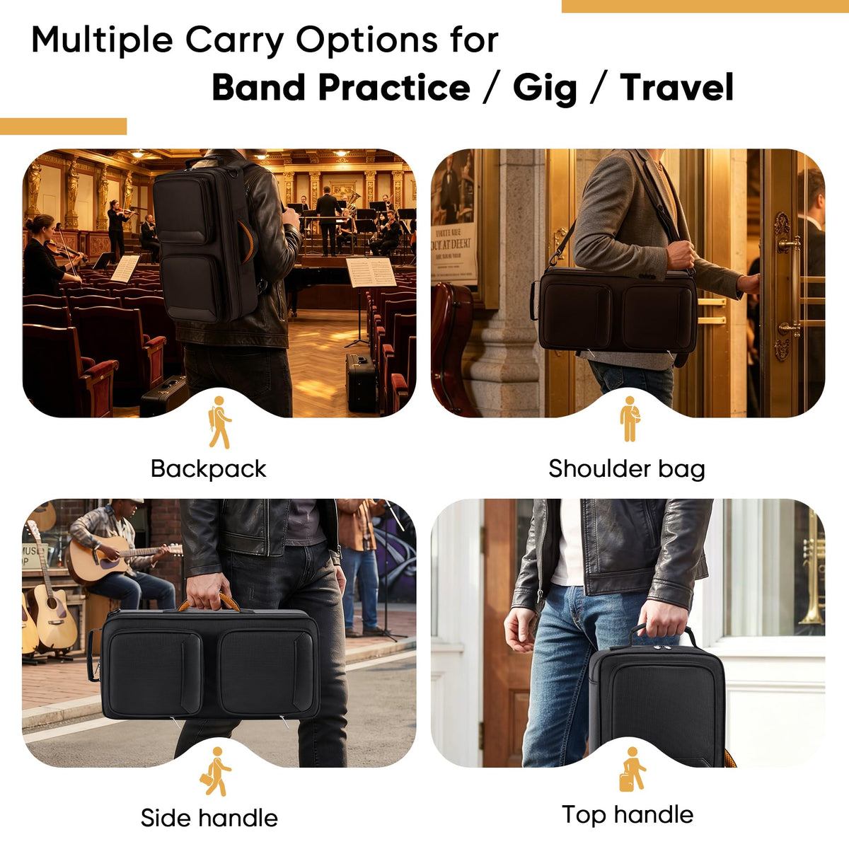 Padded Trumpet Gig Bag with Multi-Pocket Q72235