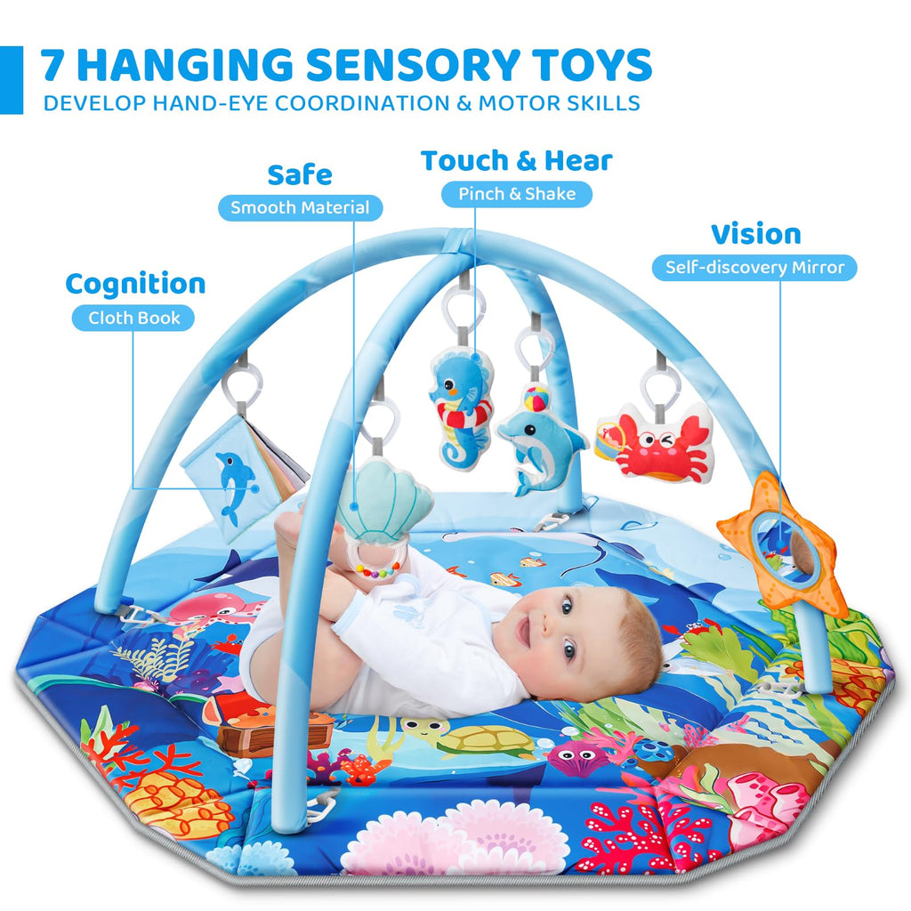 8-in-1 Washable Baby Gym Play Mat & Ball Pit J475133