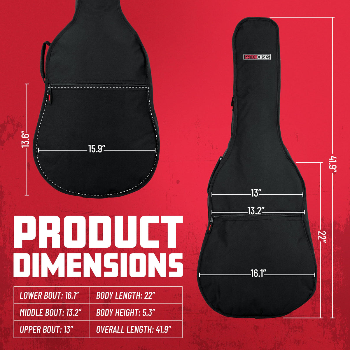 Foam Padded Acoustic Guitar Gig Bag J89715