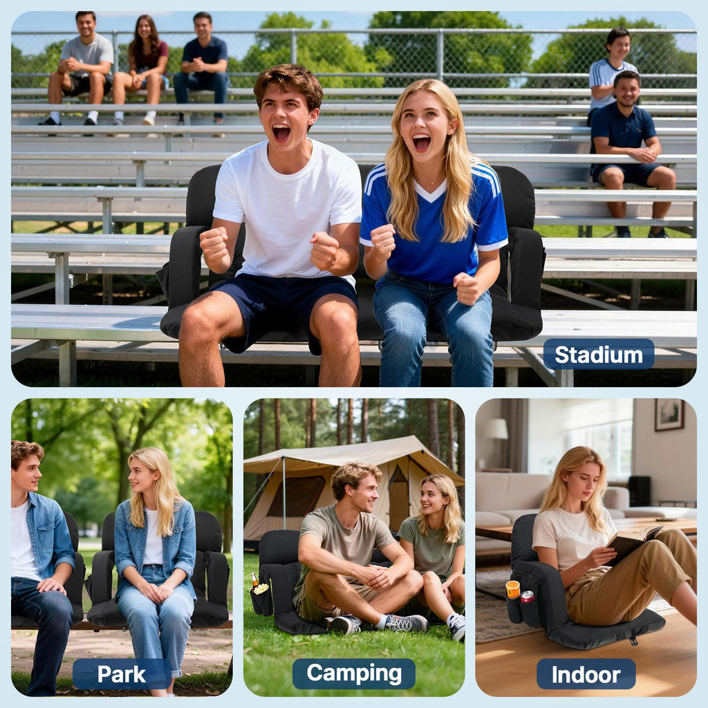 25'' Stadium Seat with Back Support, 2pcs W962
