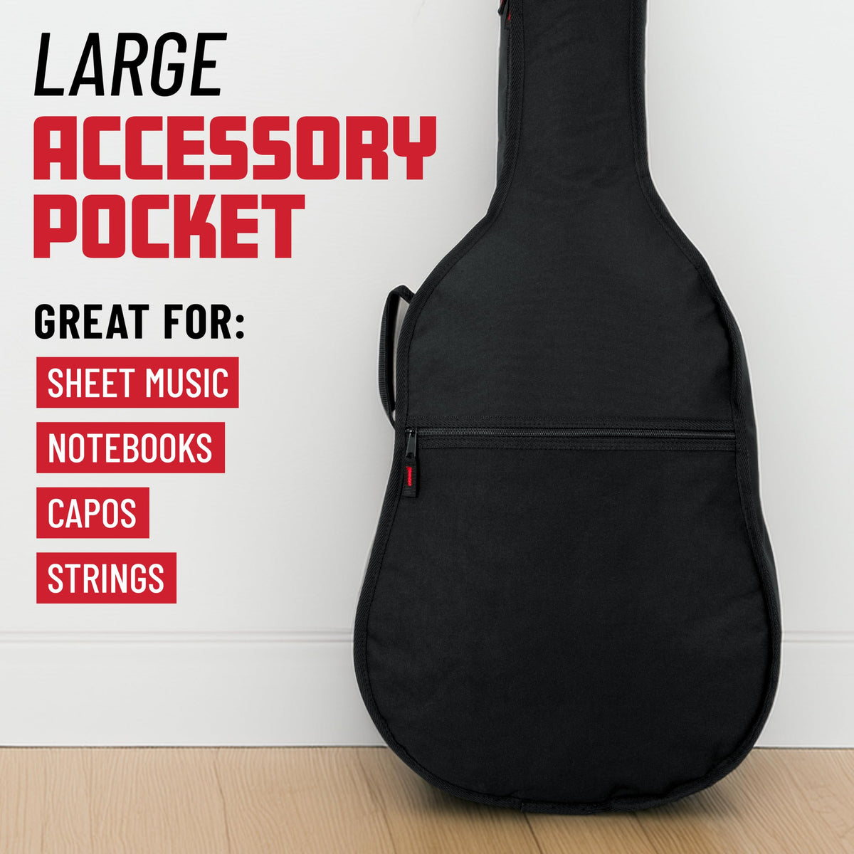 Foam Padded Acoustic Guitar Gig Bag J89715