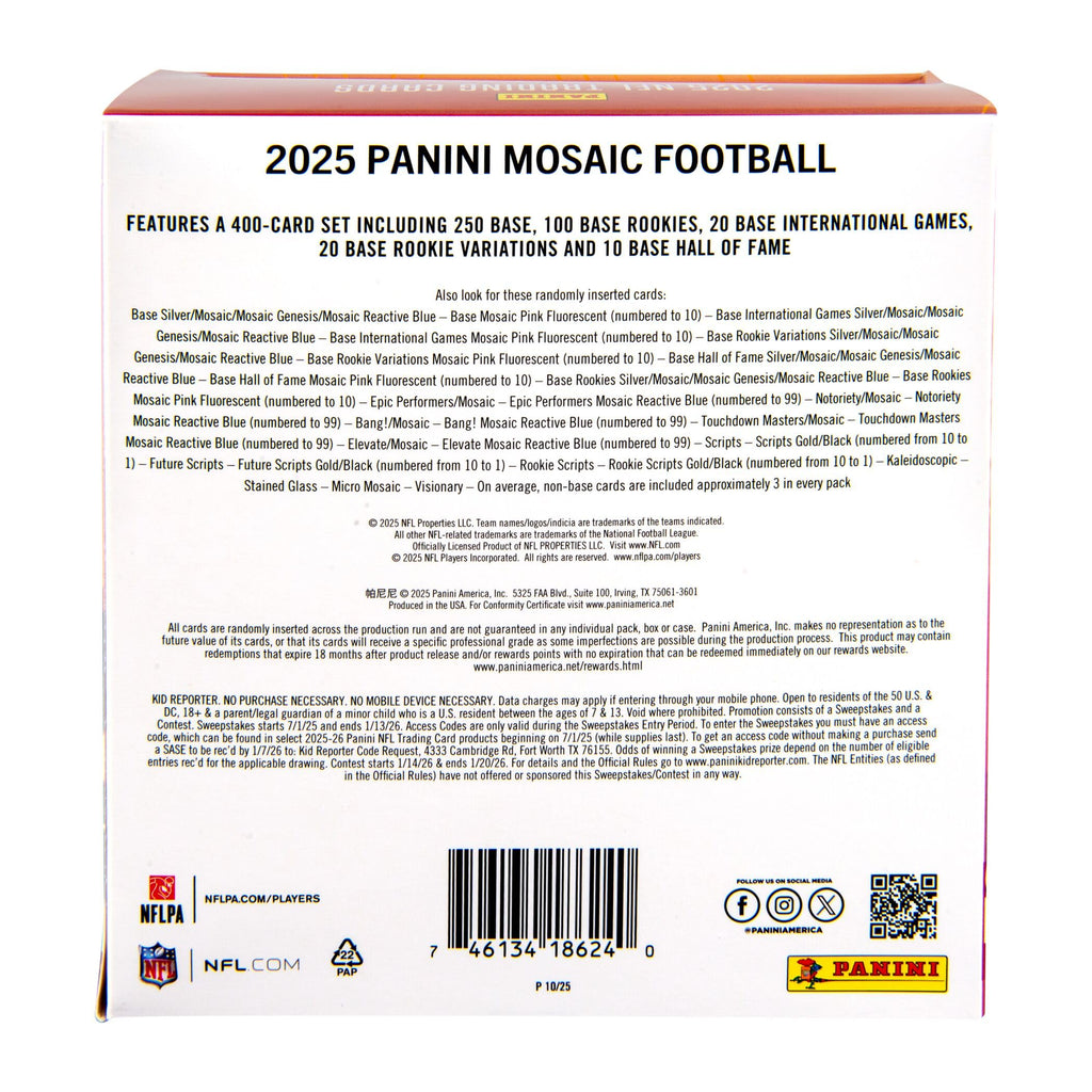 Football Trading Cards Mega Box V453