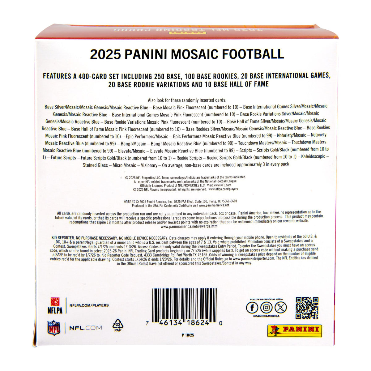 Football Trading Cards Mega Box V453