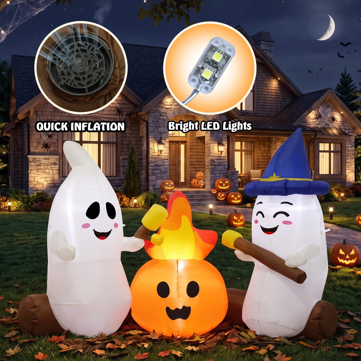 Halloween Inflatables Ghosts Outdoor Yard Decorations Q3292