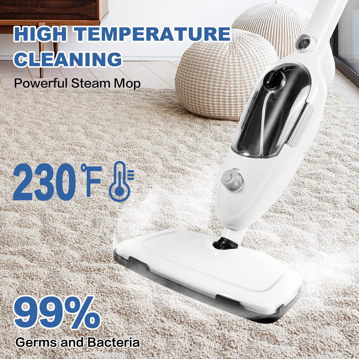 10-in-1 Detachable Handheld Steam Mop Cleaner Y939