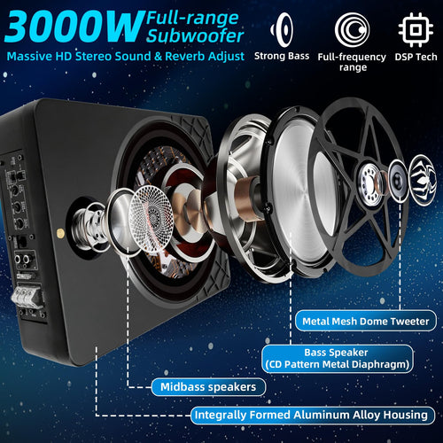 10" Powered Under Seat Subwoofer with Amp S608316