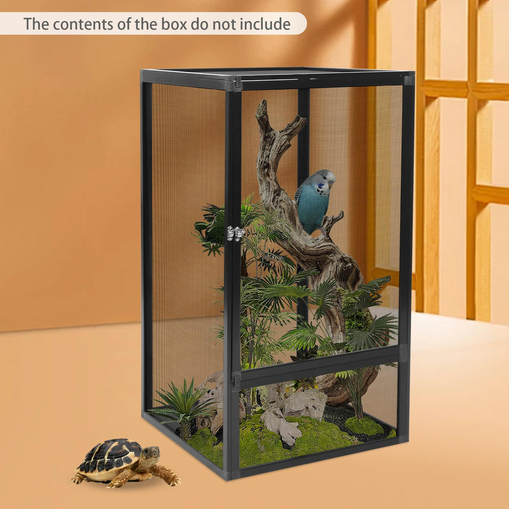 Aluminum Alloy Mesh Reptile Terrarium with Removable Top F7102