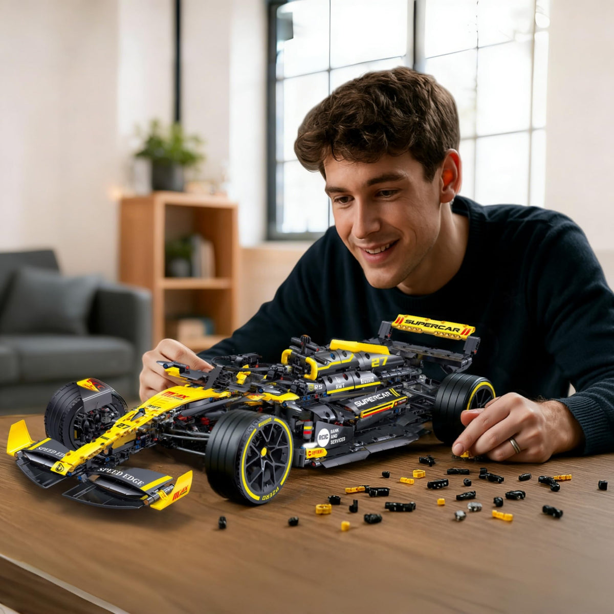 1:8 Scale 1650+ PCS Racing Car Building Kit D29804