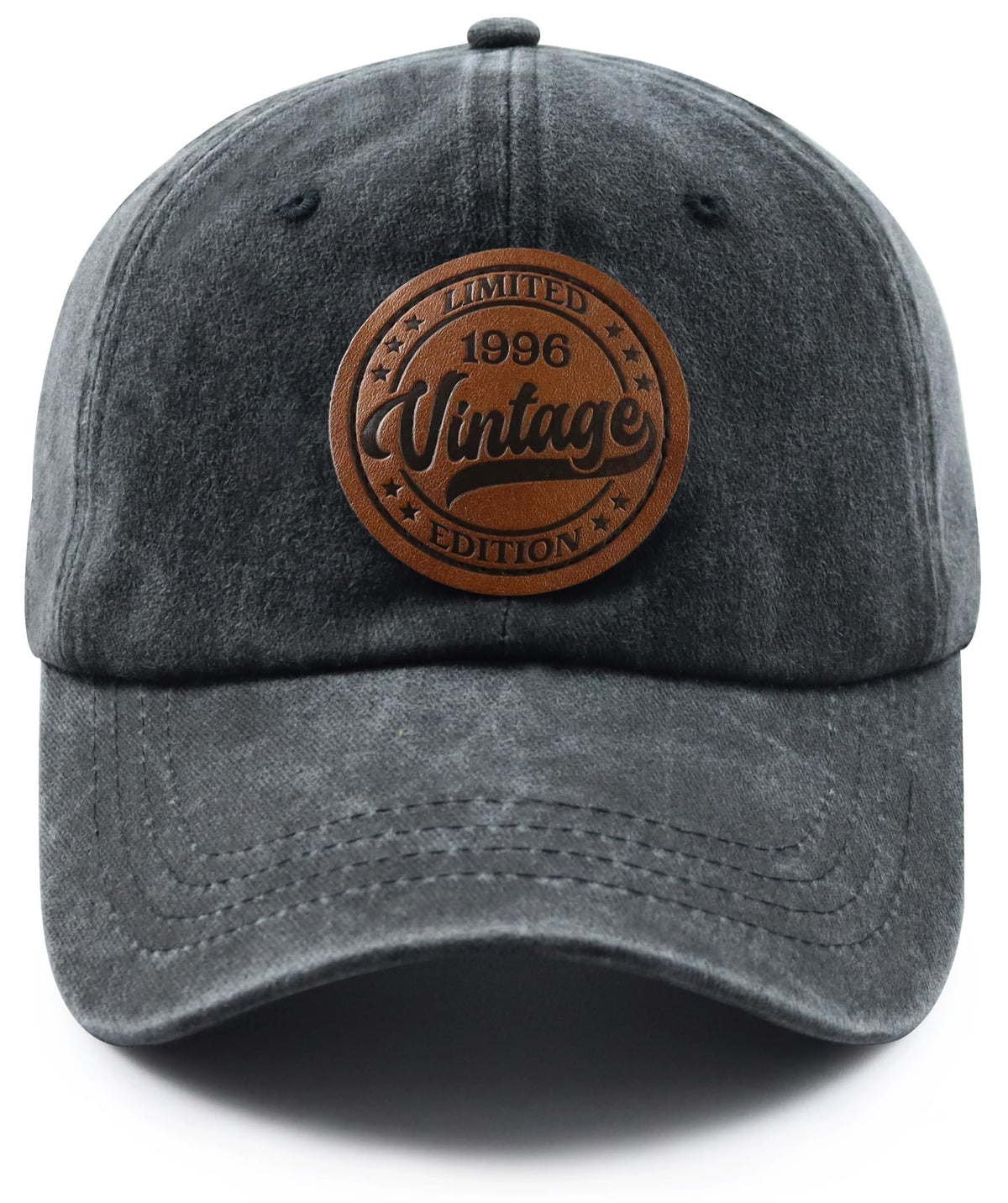 Vintage Adjustable Leather Patch Baseball Cap B71482