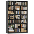 86" Triple Wide Black Bookshelf and Bookcase O591700