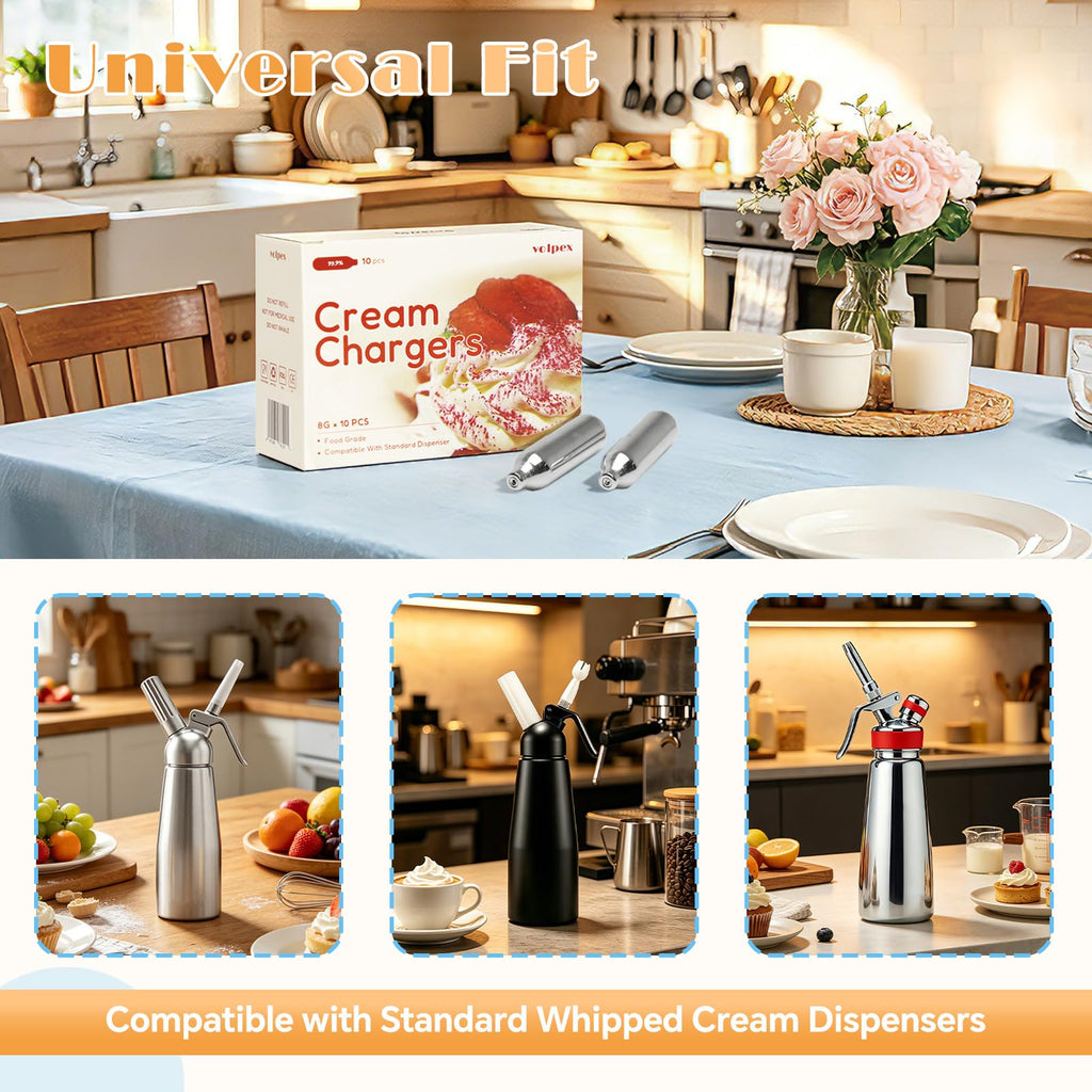 8g Whipped Cream Chargers Food Grade E132239