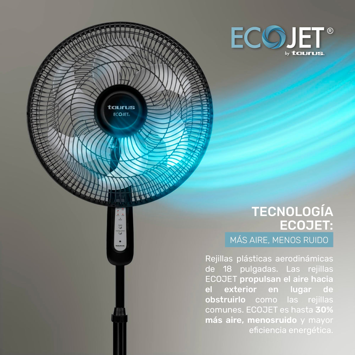 16" Oscillating Pedestal Fan with Remote T6838